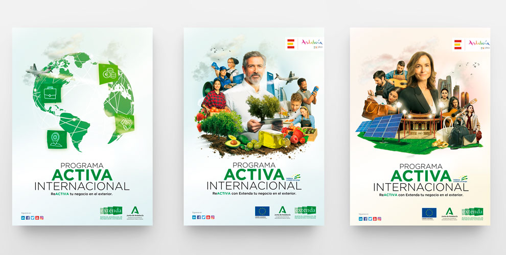 Extenda Activa internacional Creatividad Gráfica