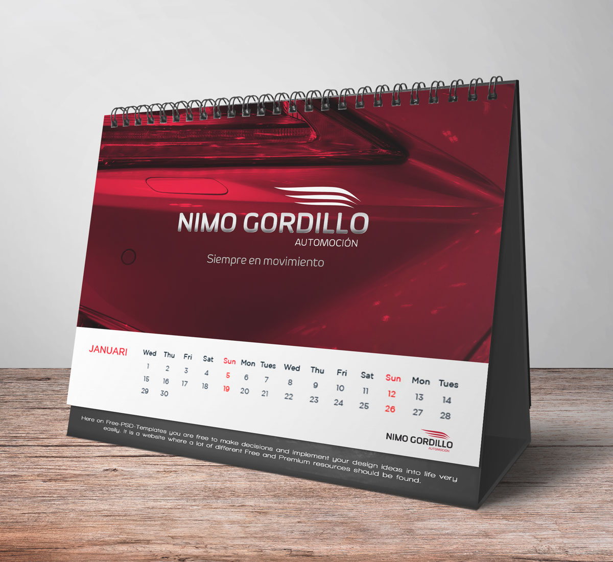 Nimo Gordillo Conceptualización Diseño De Marca Calendario
